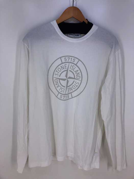 STONE ISLAND（ストーンアイランド） ロゴプリント ロングスリーブカットソー メンズ トップス