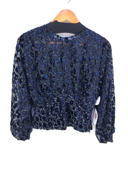 ZARA（ザラ） シースルーブラウス フラワー×レオパード レディース トップス