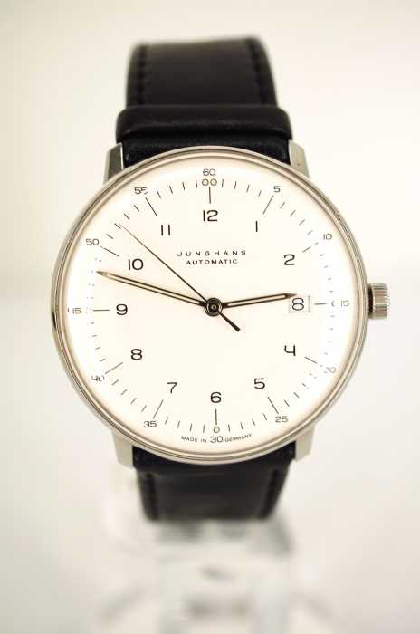 JUNGHANS (ユンハンス) 027 4700 00 マックスビル 自動巻き腕時計 メンズ ファッション雑貨