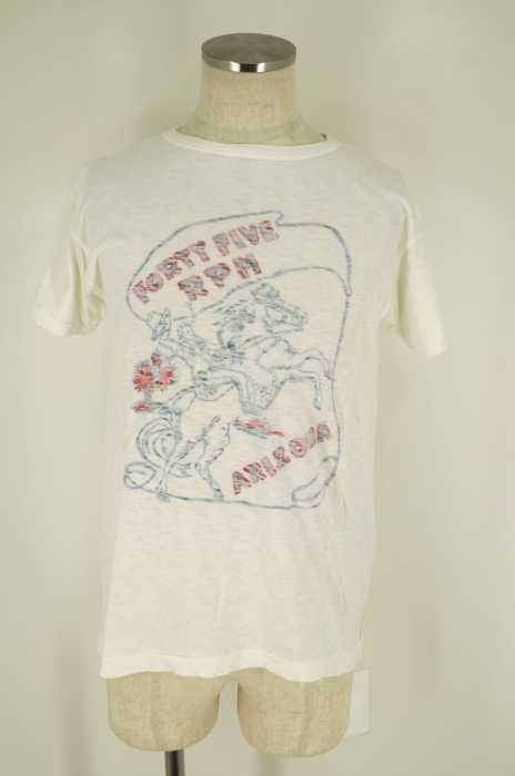 45rpm (フォーティーファイブアールピーエム) 染み込みプリントTシャツ メンズ トップス