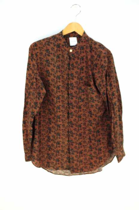 Paul Smith (ポールスミス) LOGAN FLORAL PRINT NO-COLLAR SHIRTS メンズ トップス