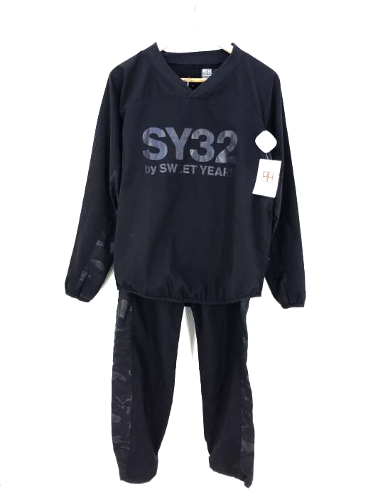 SY32 by SWEET YEARS（エスワイサーティトゥー） カモサイドライントレーニングセットアップ メンズ セットアップ