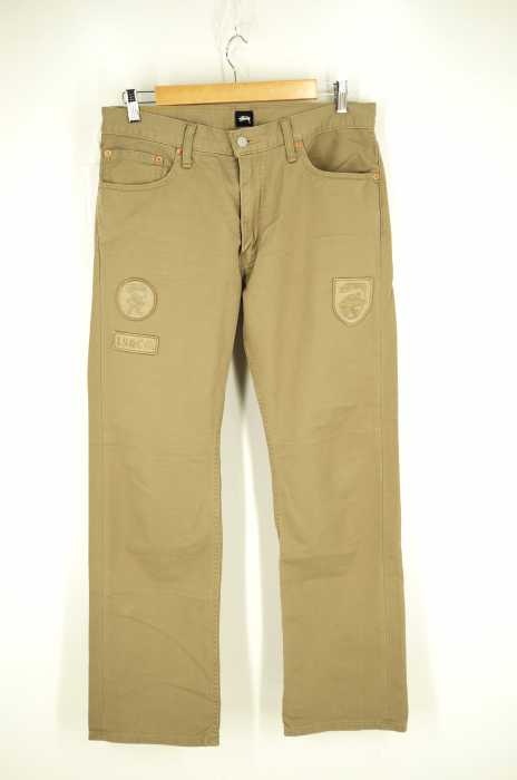 STUSSY × LEVI'S 11SS SS505ワッペン付きコットンチノパンツ メンズ パンツ