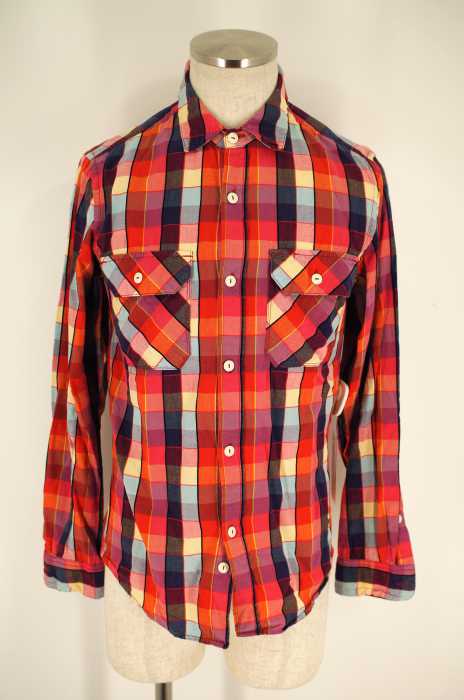 nonnative （ノンネイティブ） チェック柄ボタンワークシャツ メンズ トップス