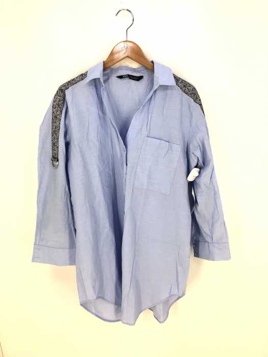 ZARA（ザラ） レオパードラインシャツ レディース トップス