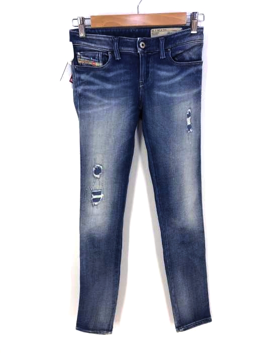 DIESEL(ディーゼル) skinyee-low ダメージ加工 ストレッチ デニムパンツ レディース パンツ