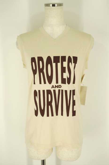 KATHARINE HAMNETT LONDON(キャサリンハムネットロンドン) プリントノ-スリーブTシャツ レディース トップス