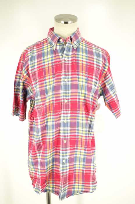 RALPH LAUREN （ラルフローレン） BLAKE チェック半袖ボタンダウンシャツ メンズ トップス