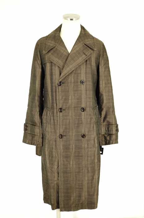 DRIES VAN NOTEN （ドリスヴァンノッテン） チェック柄トレンチコート メンズ アウター