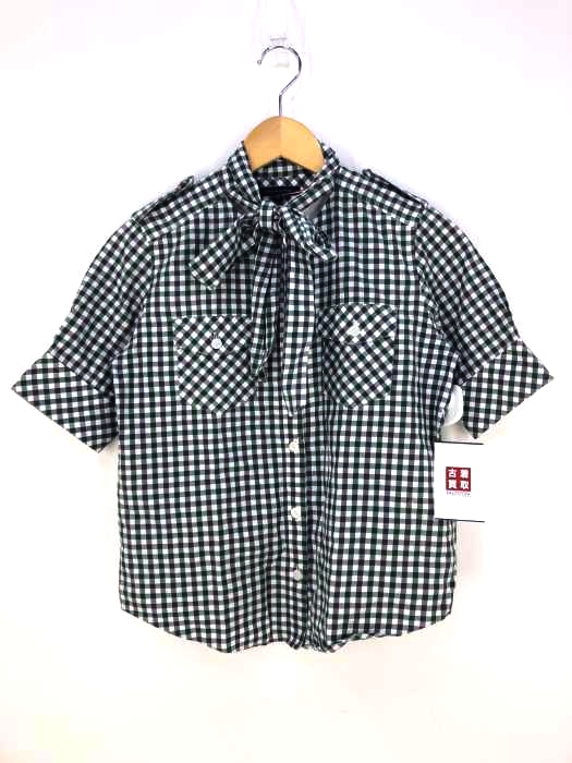 TOMMY HILFIGER（トミーヒルフィガー） リボンカラー チェックシャツ レディース トップス