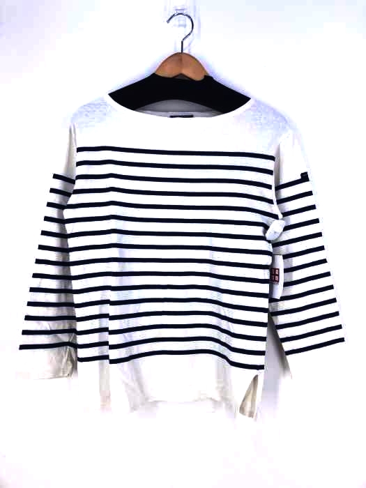 SAINT JAMES(セントジェームス) 生成りボートネックシャツ メンズ トップス