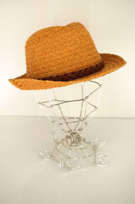 USED （ブランド不明） GENINE RAFFIA ストローハット レディース 帽子
