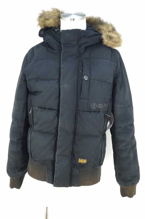 G-STAR RAW （ジースターロー） ファーフードダウンジャケット メンズ 