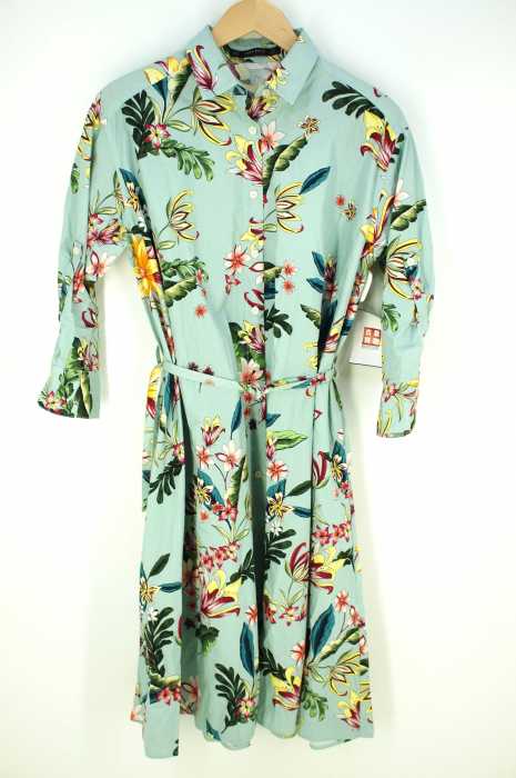 ZARA BASIC COLLECTION （ザラベーシックコレクション ） 花柄シャツワンピ レディース ワンピース