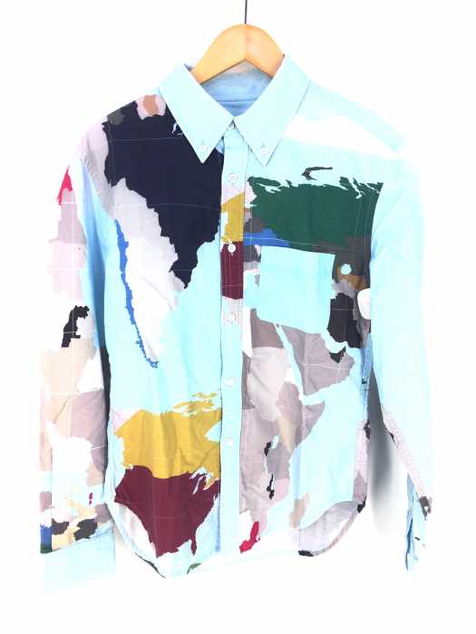 BAND OF OUTSIDERS（バンドオブアウトサイダーズ） map print shirt マップ プリント シャツ メンズ トップス