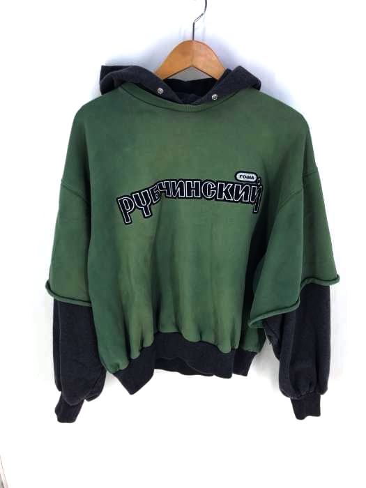 Gosha Rubchinskiy（ゴーシャラブチンスキー） 18SS COMBO HOODED SWEATSHIRT メンズ トップス