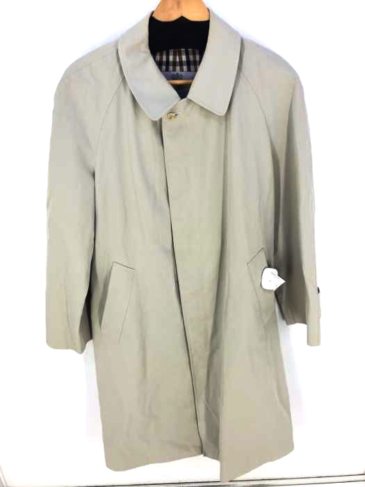 AQUASCUTUM（アクアスキュータム） 比翼ステンカラーコート メンズ アウター