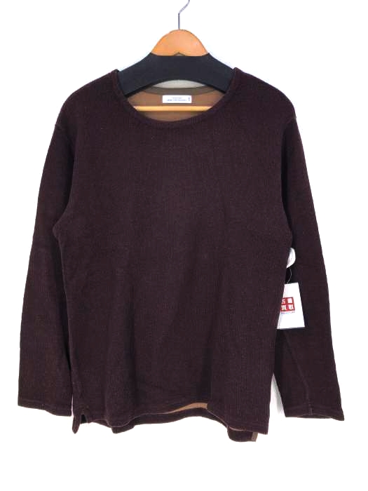 UNITED ARROWS green label relaxing（ユナイテッドアローズグリーンレーベルリラクシング） 畦ダブルフェイス ノーカラー LS カットソー メンズ トップス