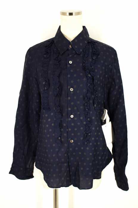 COMME des GARCONS COMME des GARCONS （コムデギャルソンコムデギャルソン） ドット柄フリルブラウスシャツ レディース トップス
