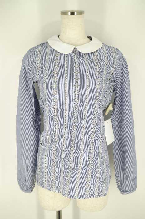 KAMAKURA SHIRT (カマクラシャツ) カットレース丸襟ブラウス レディース トップス