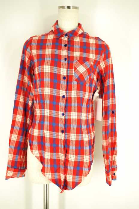 TOPSHOP （トップショップ） チェック柄ボタンシャツ レディース トップス