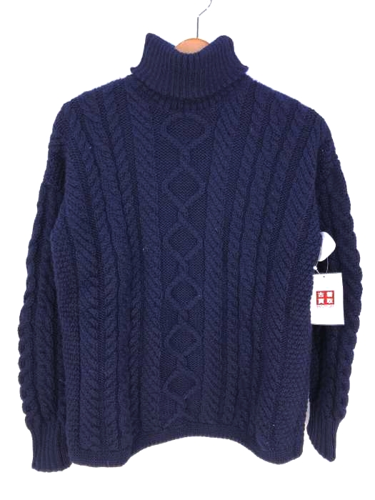 GUERNSEY WOOLLENS（ガンジーウーレンズ） タートルネックアランニット メンズ トップス