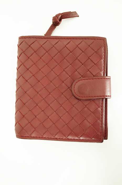 BOTTEGA VENETA (ボッテガヴェネタ) イントレチャート二つ折り財布 レディース 財布・ケース