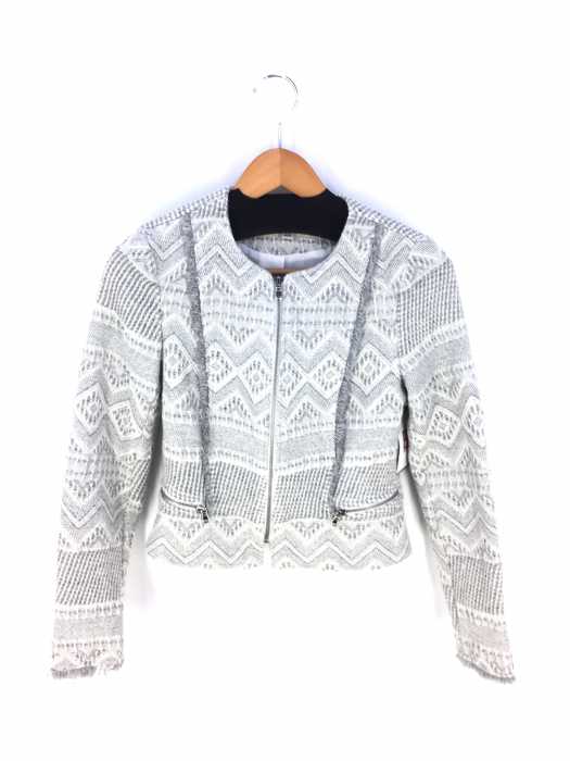 ZARA trafaluc（ザラトラファルック） ジャガード ノーカラー ブルゾン レディース アウター