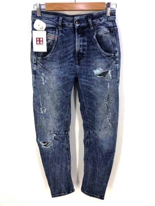 DIESEL（ディーゼル） fayza ダメージ加工 スウェットデニムパンツ 立体裁断 レディース パンツ