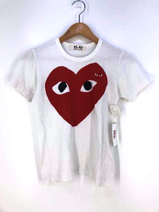 PLAY COMME des GARCONS(プレイコムデギャルソン) 赤ハート刺繍Tee レディース トップス