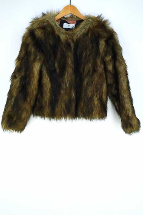 SLY(スライ) ノーカラー FAUX FUR COAT レディース アウター