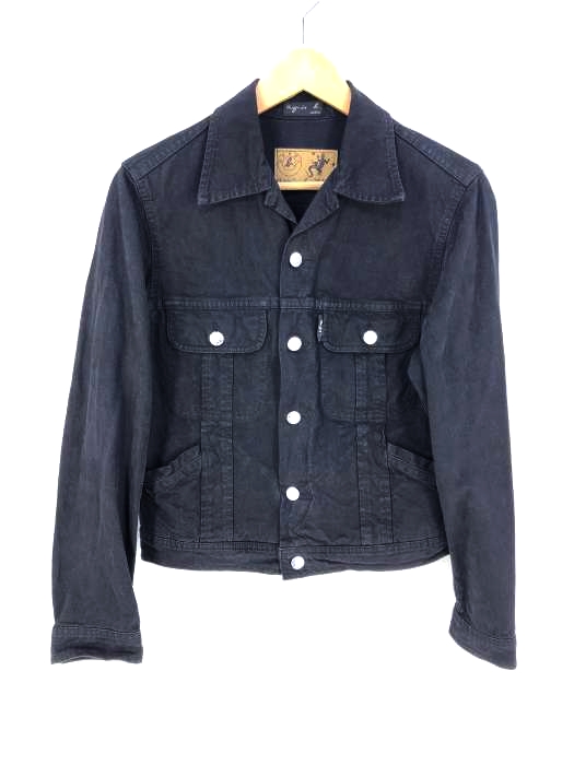 agnes b. JEANS（アニエスベー） ブラックデニムジャケット メンズ アウター