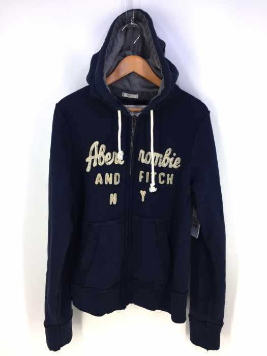 Abercrombie & Fitch（アバクロンビーアンドフィッチ） ワッペン付きジップアップパーカー メンズ トップス