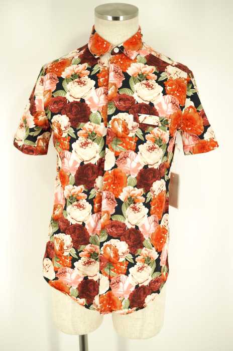 TOPMAN （トップマン） 半袖花柄ボタンシャツ メンズ トップス