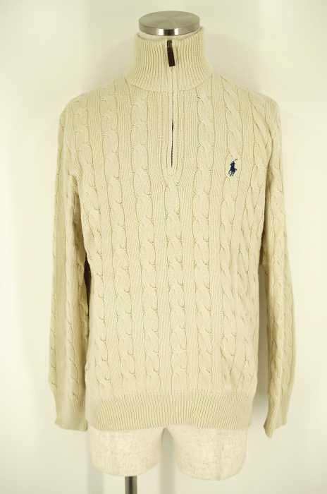 POLO RALPH LAUREN (ポロラルフローレン) ケーブル編みハーフジップニットトップス メンズ トップス