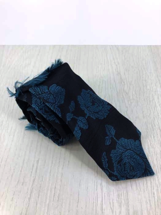 DRIES VAN NOTEN ネクタイ　花柄モチーフ　BLACK DRIES VAN NOTEN ネクタイ 花柄モチーフ BLACK DRIES VAN NOTEN