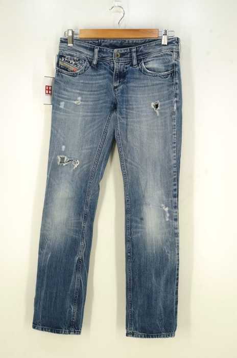 DIESEL （ディーゼル） クラッシュ加工　スパンコール レディース パンツ