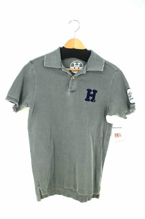 HORN G.M.T() ダメージ加工 ワッペンポロシャツ メンズ トップス