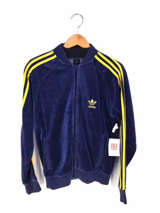adidas (アディダス) 3ストライプベロア メンズ トップス