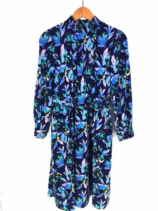 Ag By Aquagirl エージーバイアクアガール 花柄シャーリングネックベルト付ワンピース レディース ワンピース ブランド古着買取販売バズストア