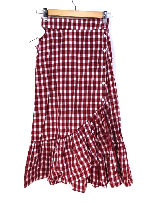 ZARA WOMAN（ザラ ウーマン） ギンガムチェック 裾フレアスカート レディース スカート