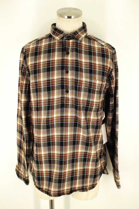 UNITED ARROWS green label relaxing （ユナイテッドアローズグリーンレーベルリラクシング） チェックプルオーバーネルシャツ メンズ トップス