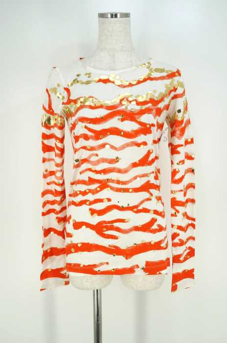 TSUMORI CHISATO （ツモリチサト） さんごボーダーTシャツ レディース トップス
