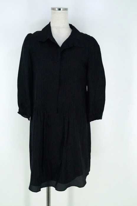 Cynthia Rowley シンシアローリー オープンカラーシルクシャツワンピース レディース ワンピース ブランド古着買取販売バズストア