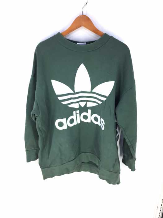 adidas （アディダス） TREFOIL OVERSIZED CREW トレフォイルロゴスウェット メンズ トップス
