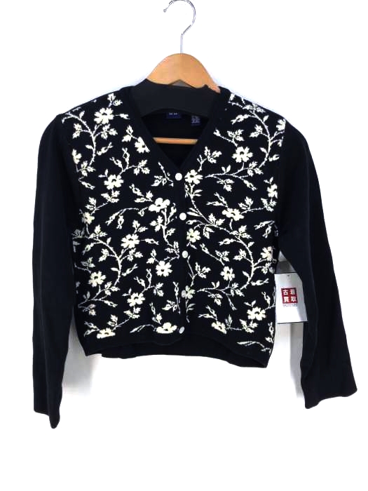 Gap（ギャップ） OLD 旧タグ 花柄 ヘビーコットンニット カーディガン レディース トップス