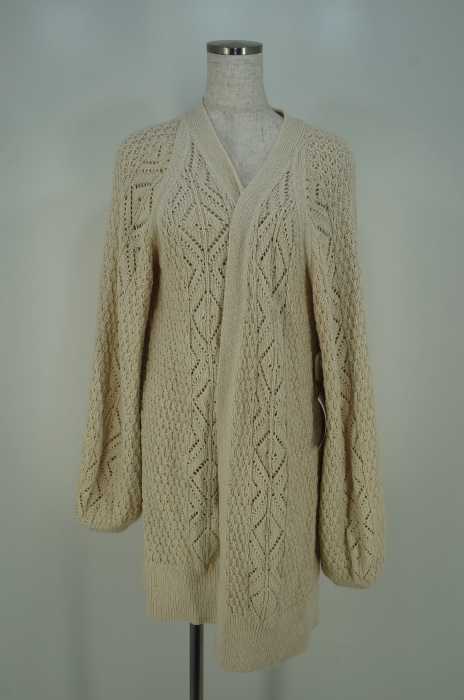 ZARA KNIT （ザラニット） コットンロングニットカーディガン レディース トップス