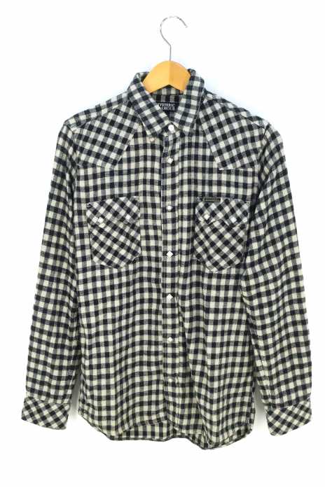 HYSTERIC GLAMOUR （ヒステリックグラマー） ウエスタン チェック ネルシャツ メンズ トップス