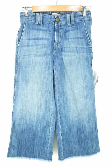 CURRENT ELLIOTT　（カレントエリオット） カットオフデニムワイドパンツ レディース パンツ