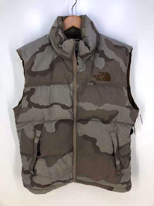 THE NORTH FACE(ザノースフェイス) ヌプシベスト カモ柄 フード内蔵 メンズ アウター